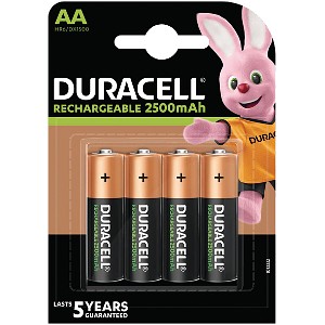 Pile Duracell PreCharged AA da 2500mAh