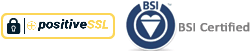 Azienda certificata BSI e ISO 9001.
