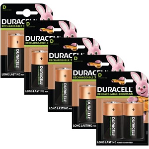 Pile Duracell Dimensioni D Ricaricabili x 10