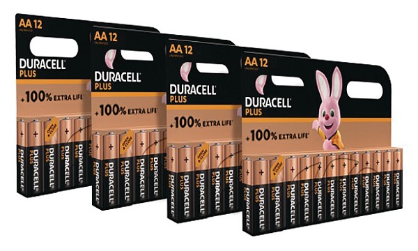 Batteria Duracell Plus AA 48 Pack