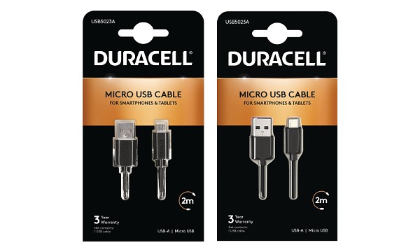 Duracell 1m+2m Cavo da USB-A a Micro USB