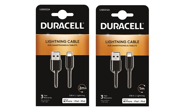 Duracell 1m+2m Cavo da USB-A a Lightning