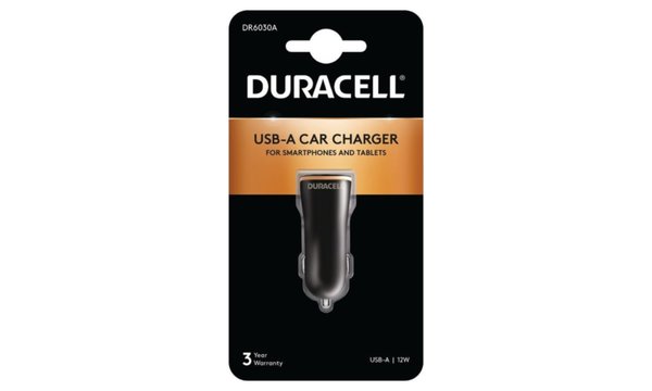 Caricabatterie da auto Duracell 12W USB-A singolo