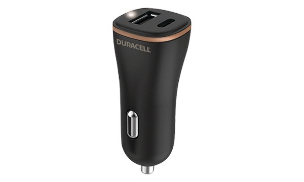 Caricabatterie da auto Duracell USB-A + USB-C