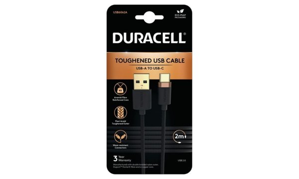 Cavo Duracell da 2 m da USB-A a USB-C