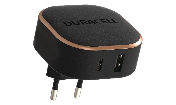 Caricabatterie Duracell 30W USB-A + USB-C PPS