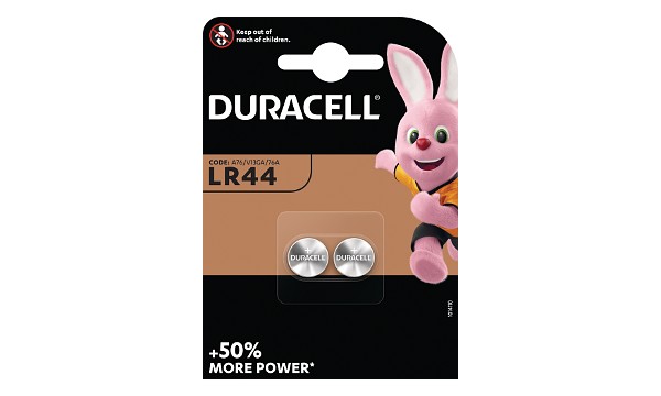 Pila Duracell LR44 tipo Coincell