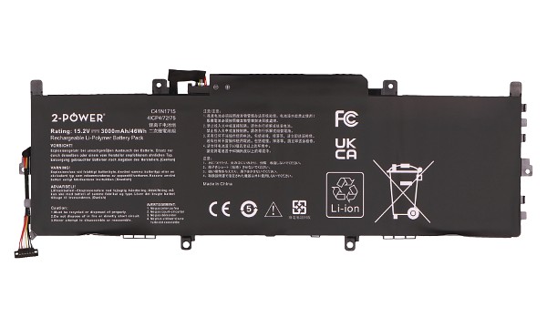 ZenBook UX331UA-1B Batteria (4 Celle)